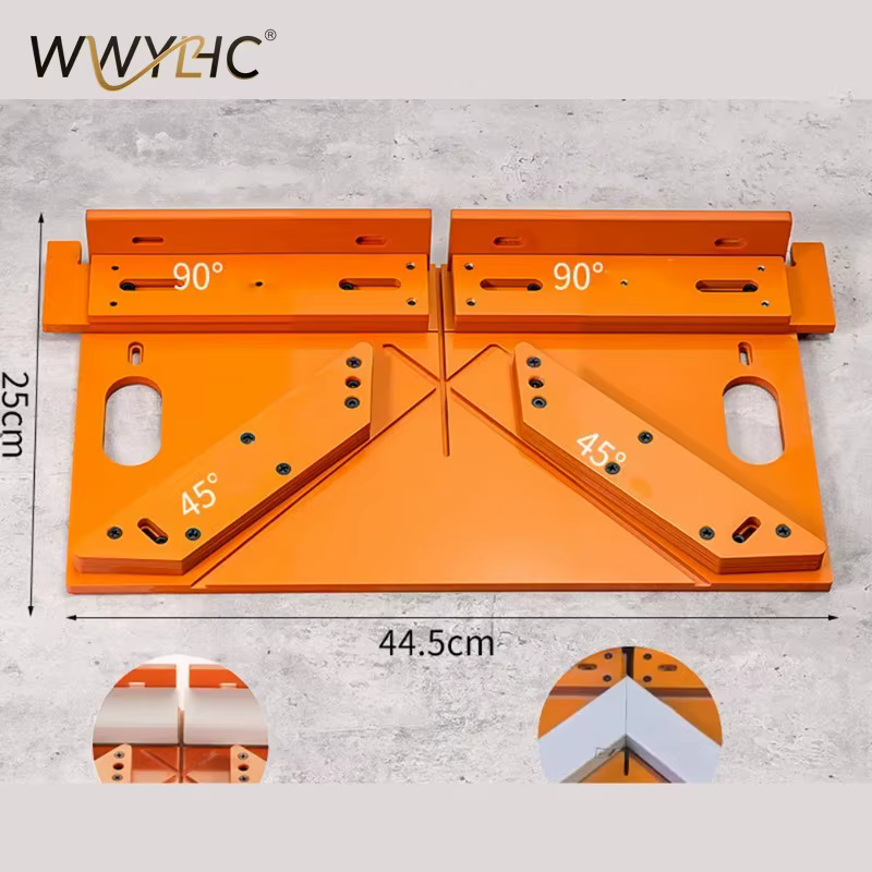 Guide de coupe décoratif pour plaque de base de scie à table