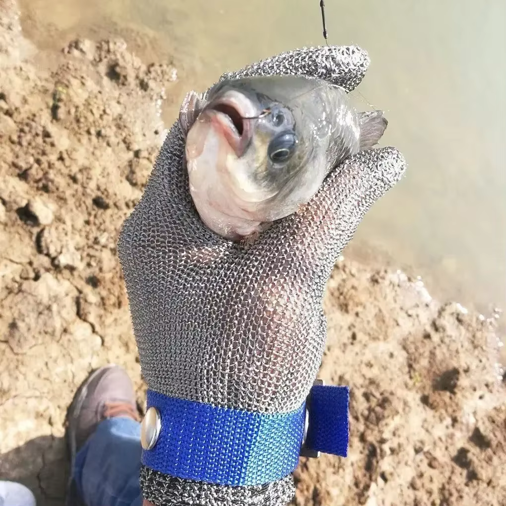 Gants en acier inoxydable