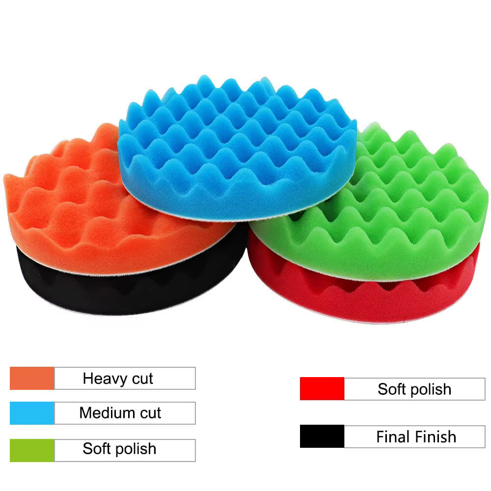 Tampons de polissage 3/4/5/6 pouces pour perceuse