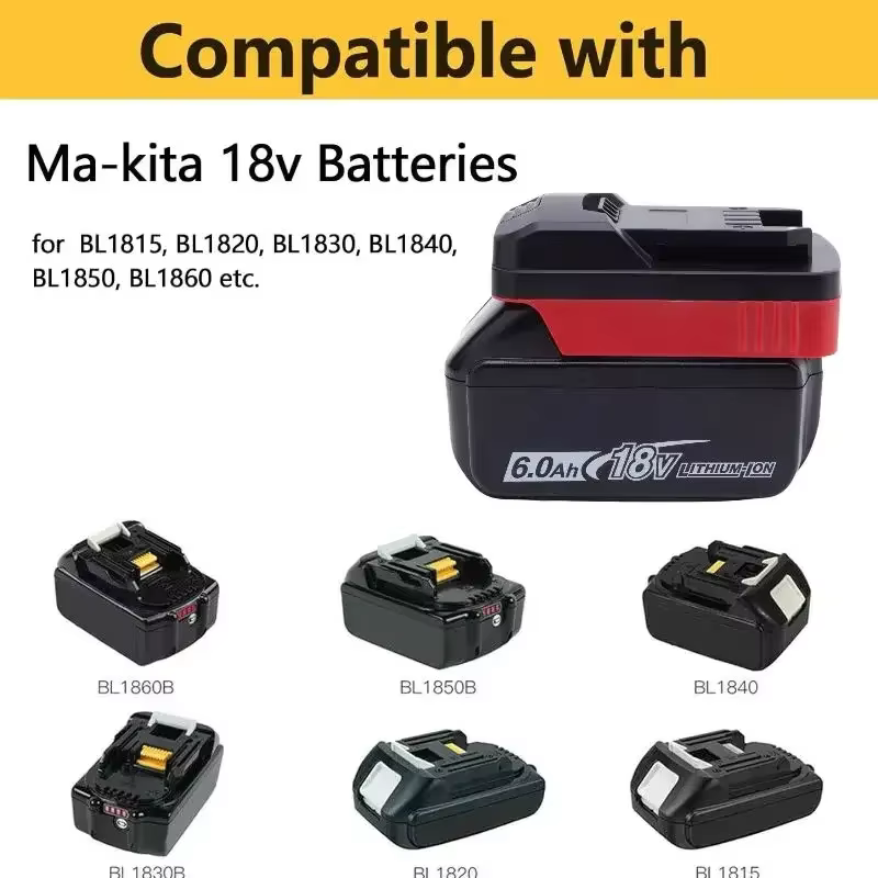 Adaptateur de batterie Makita 18V/Parkside pour convertisseur d'outils Makita/Lidl PARKSIDE X20 (outils