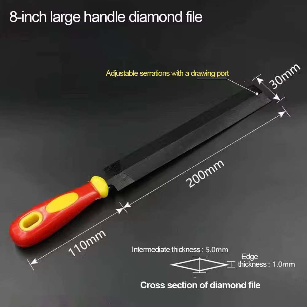 Limes en forme de diamant de 6/8 pouces
