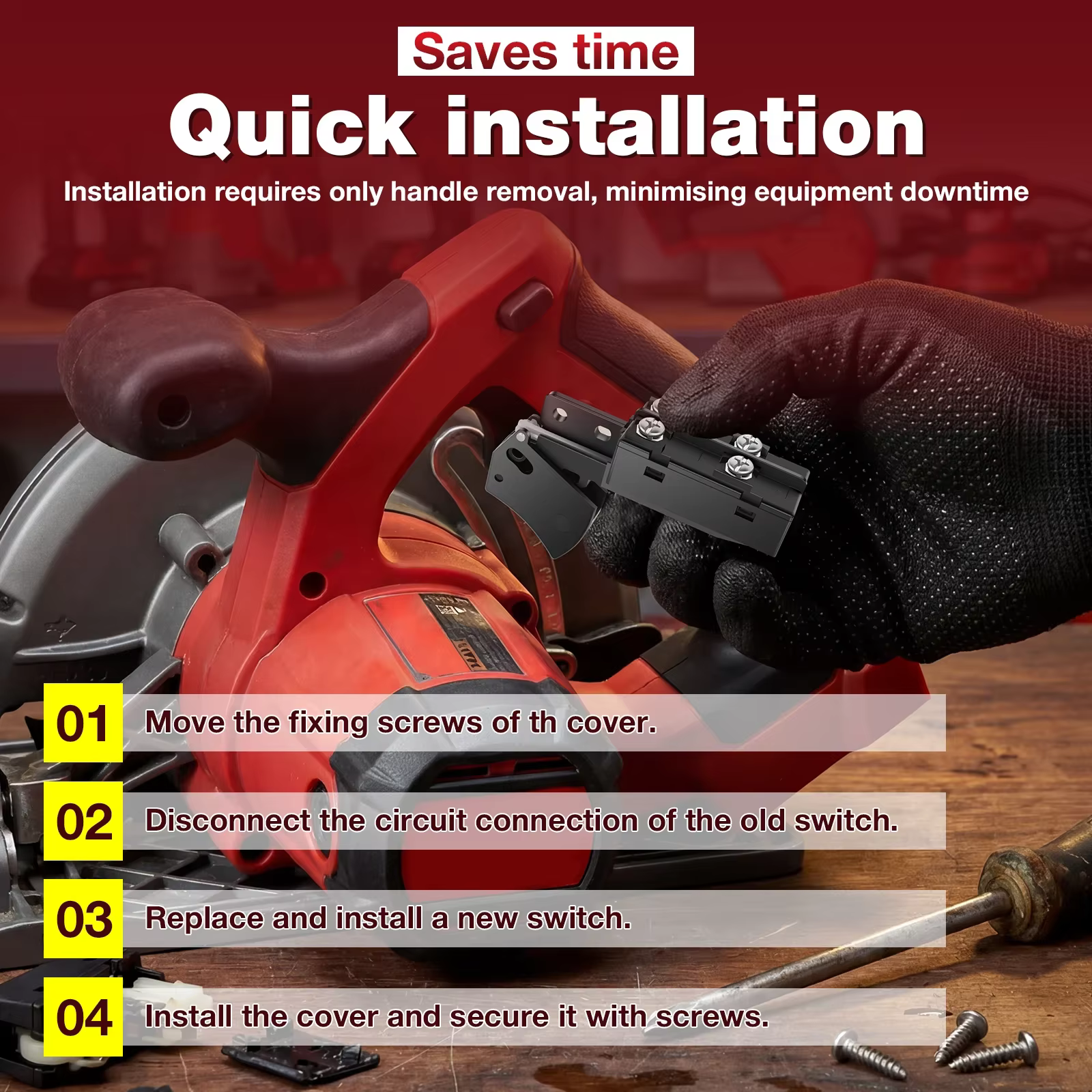 Interrupteur de scie circulaire pour Milwaukee M18