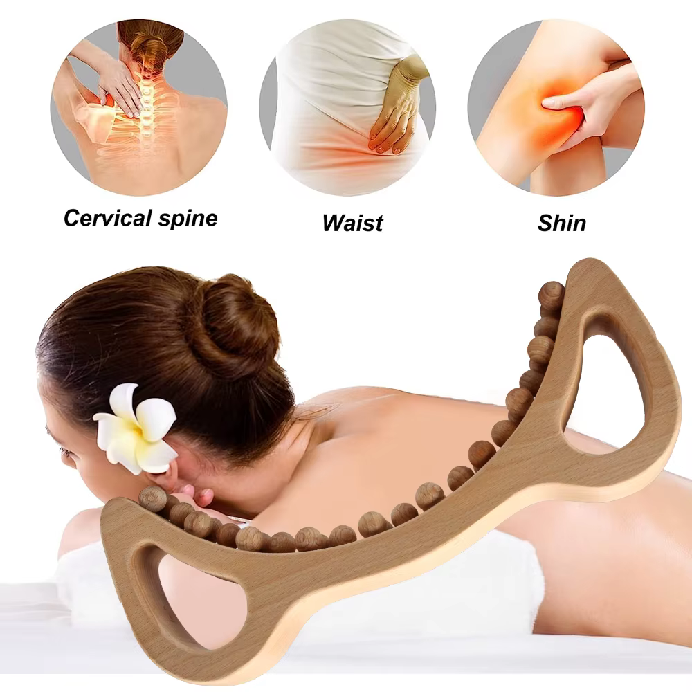 Outils de Massage thérapeutique en bois, masseur de Cellulite, brosse mince pour le corps, Kit Maderoterapia Colombiana pour le Drainage lymphatique, Anti-Cellulite