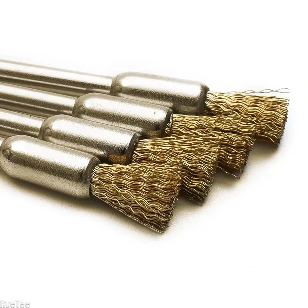 15 pièces de mini-brosses en fil de cuivre pour outils rotatifs
