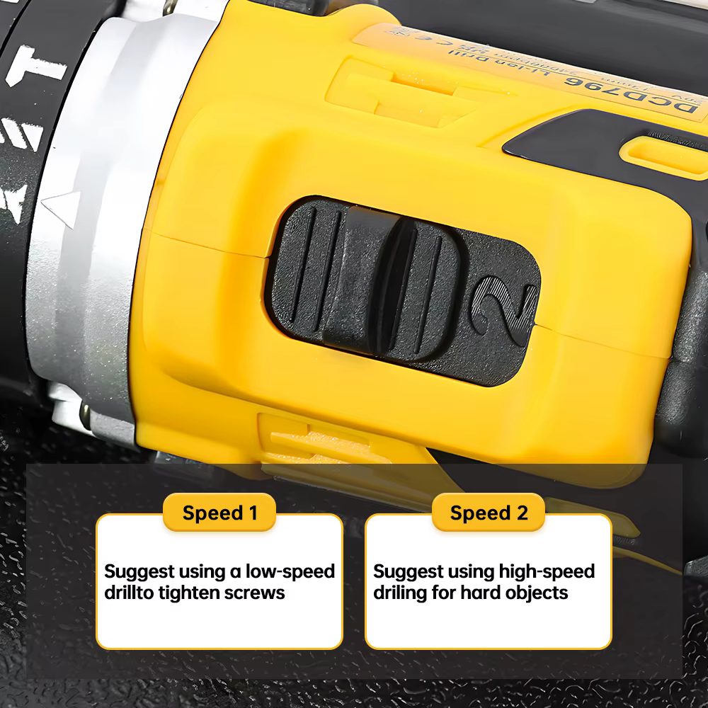 Dewalt DCD796 perceuse à percussion compacte sans fil sans brosse lumière LED puissant outil électrique