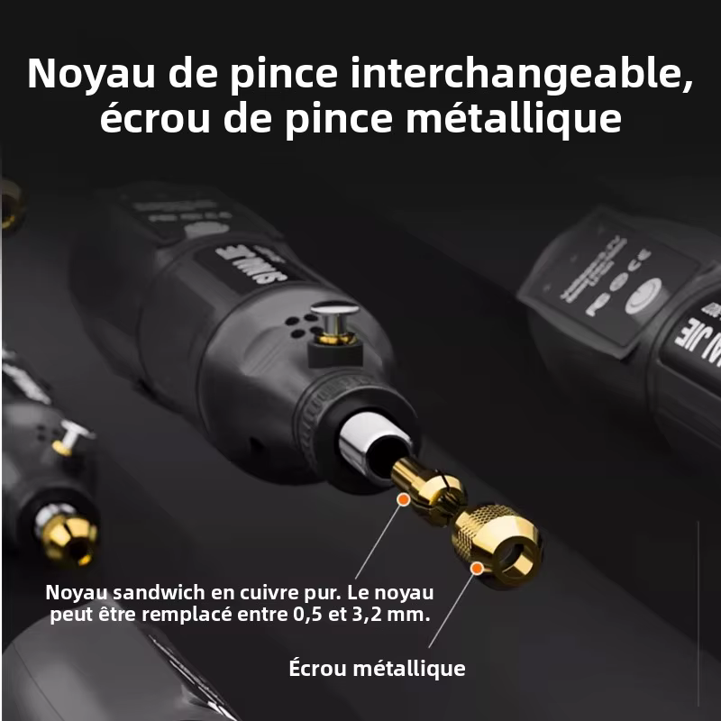 Mini-meuleuse électrique au lithium