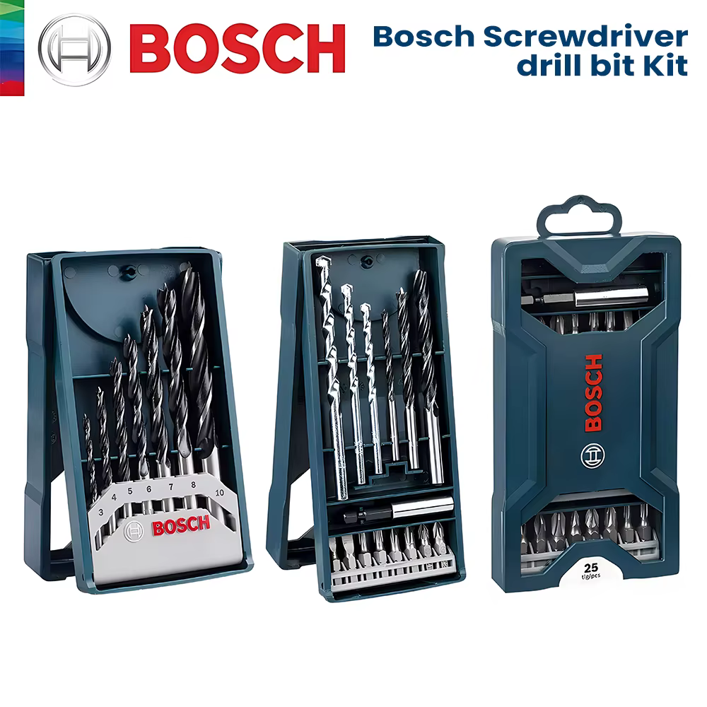 Bosch foret tournevis jeu d'embouts 7/15/25 pièces Kit de mélange carbure haute dureté pilote Bits