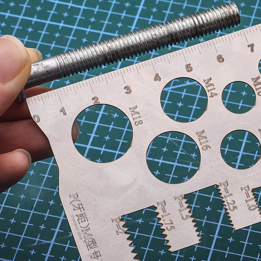 Règle de mesure de vis de vérificateur de filetage M3-M18