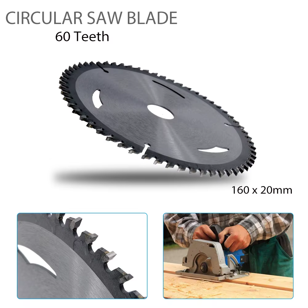 Lame de scie circulaire 160mm x 20mm x 60T