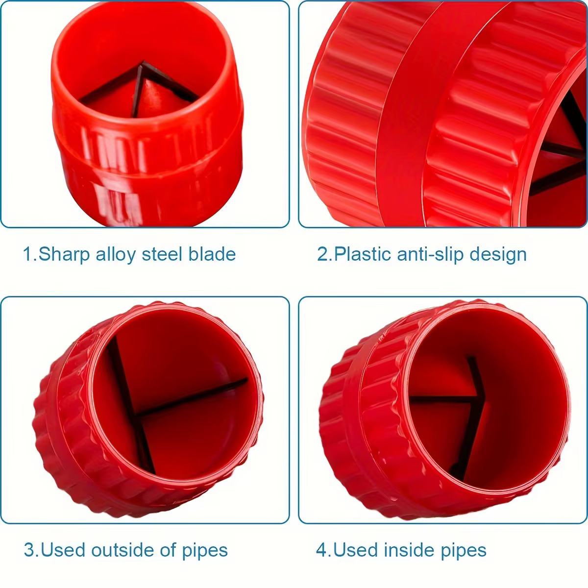 1/2 pièces alésoir intérieur-extérieur tuyau et Tube ébavurage