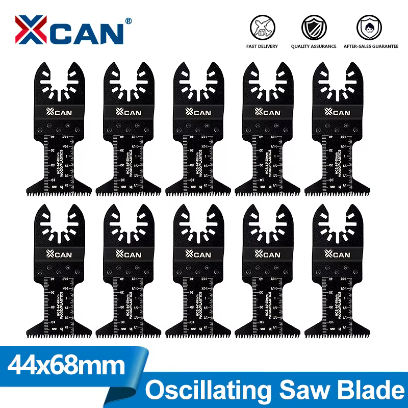 XCAN 1/5/10 lames de scie oscillante de 44 mm en acier à haute teneur en carbone
