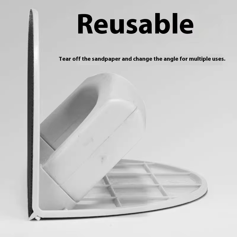 【1 ensemble de ponceuses d'angle ergonomiques portatives pour projets de bricolage en menuiserie