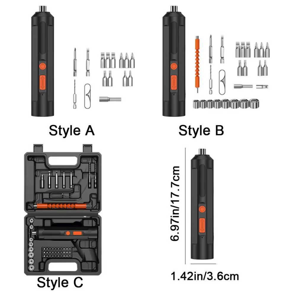 Tournevis électrique sans fil rechargeable par USB
