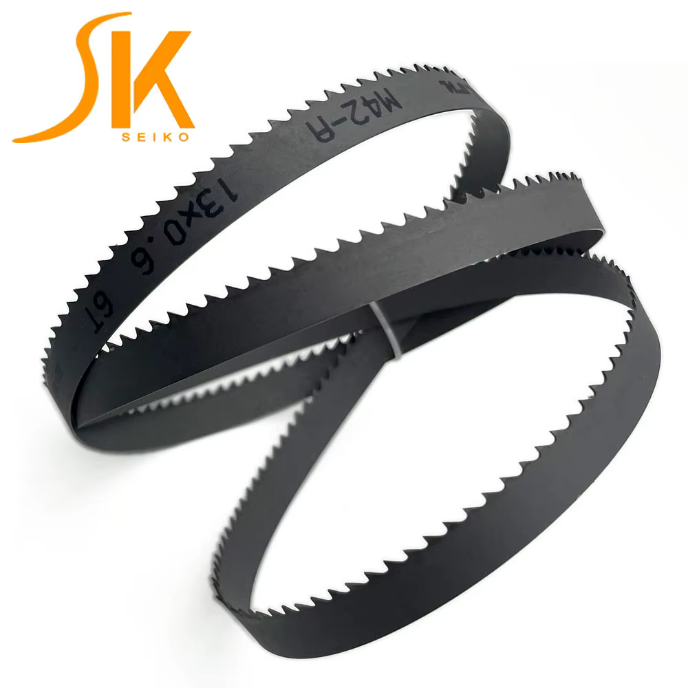 Lame de scie à ruban 1640 1425 1140 1435mm 1570mm 1712mm 1830mm longueur 13x0.6mm avec 6 8 10 14 TPI M42 Bi métal pour couper les métaux 1 pièces