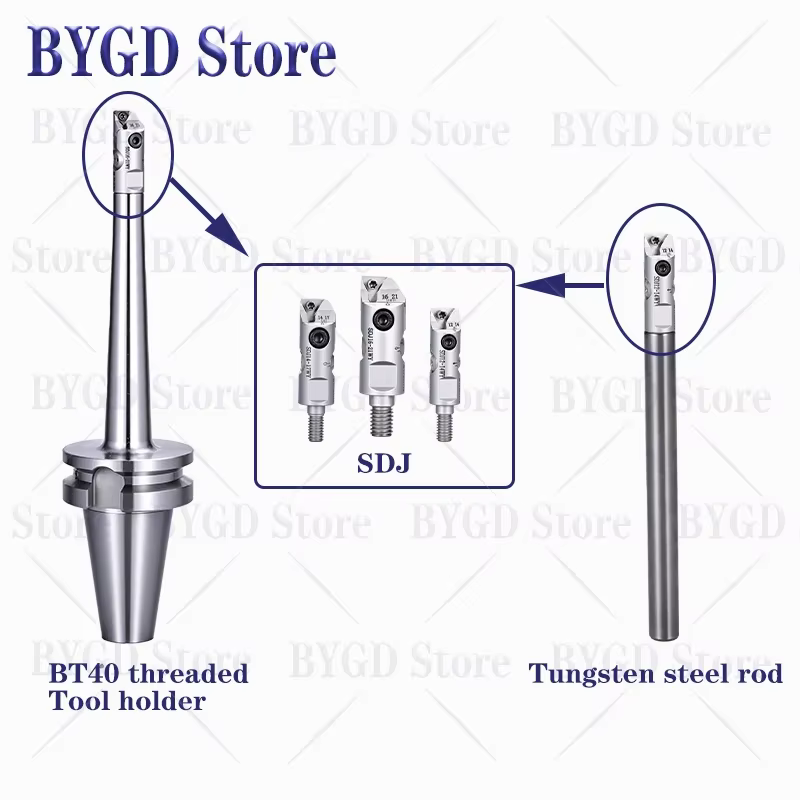 BYGD BT30 BT40 SDJ tête d'outil LBK CBK EWN RBH TCT dent de verrouillage SDJ10 SDJ12 SDJ14 SDJ16 SDJ20 SDJ25 M8 M10 M12 M16 M20 porte-outil