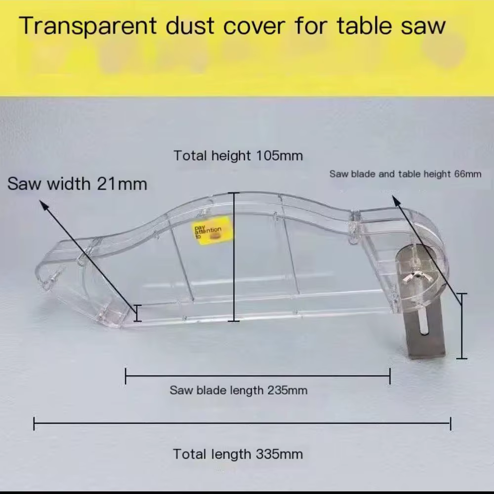 Nouveau couvercle de protection pour scie de Table