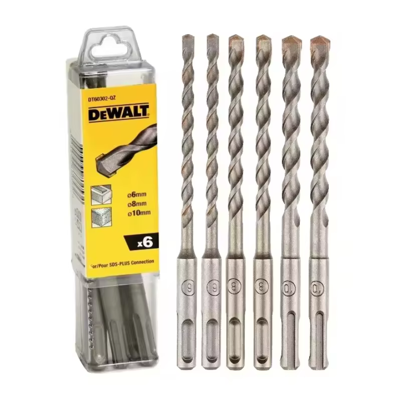 DEWALT DT60302 SDS Plus Forets Ensemble de 6 pièces (6/8/10 mm) - Antidérapant
