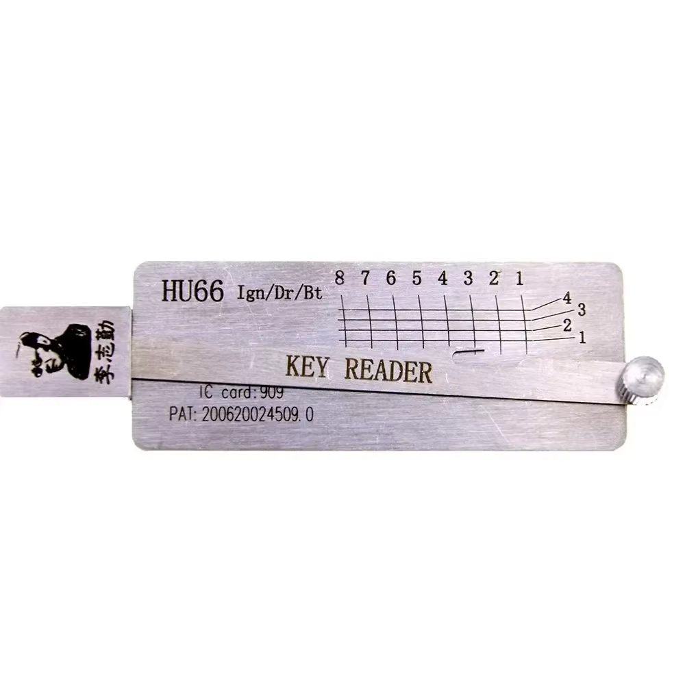 Lishi HU66 Outil LOCKSMITH Lecteur/décodeur de clé 2 en 1 pour Volkswagen