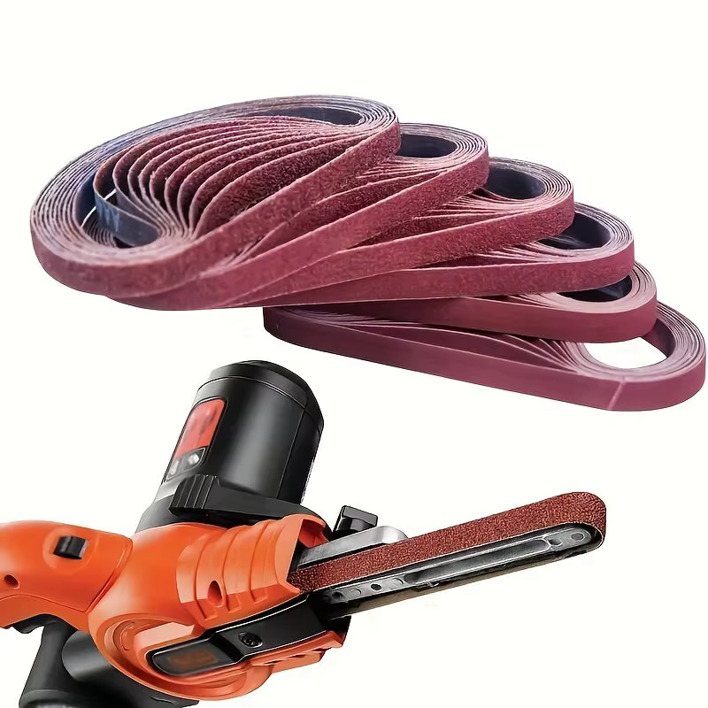 60 bandes abrasives de 13 × 457 mm