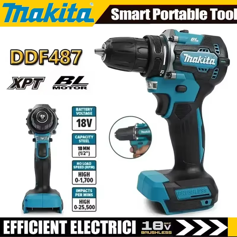 Perceuse électrique sans fil Makita DDF487 18V