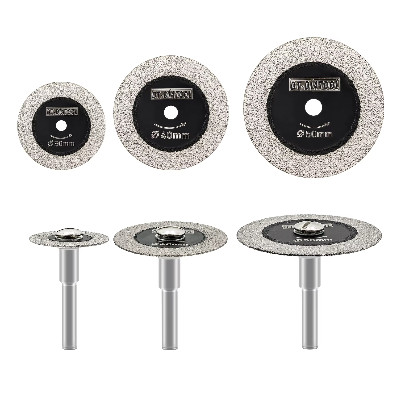 Diatool Mini scie verre disque de coupe ensemble 30/40/50mm pour carrelage bouteille de vin cristal circulaire