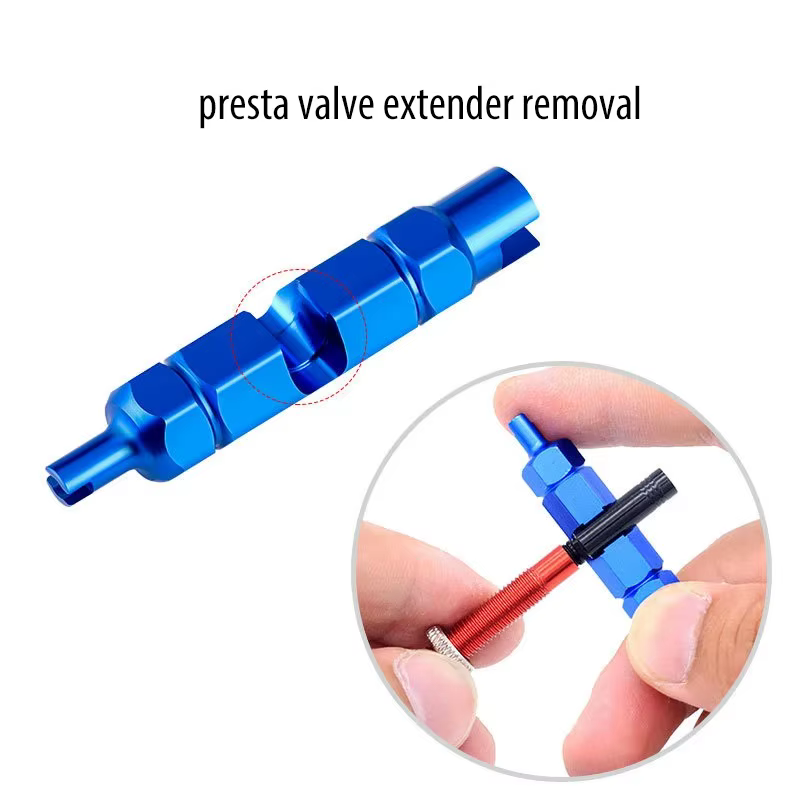 Outil multifonctionnel de retrait de noyau de Valve de vélo 3 en 1
