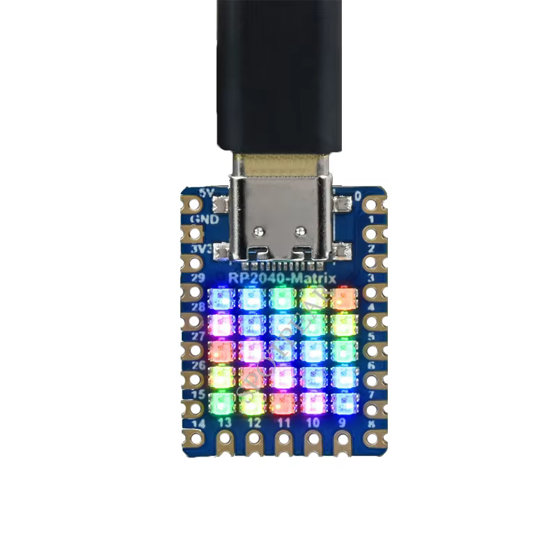 Carte de développement Raspberry Pi RP2040-Matrix 5 × 5 RP2040 RGB LED matrice basée sur le processeur double cœur