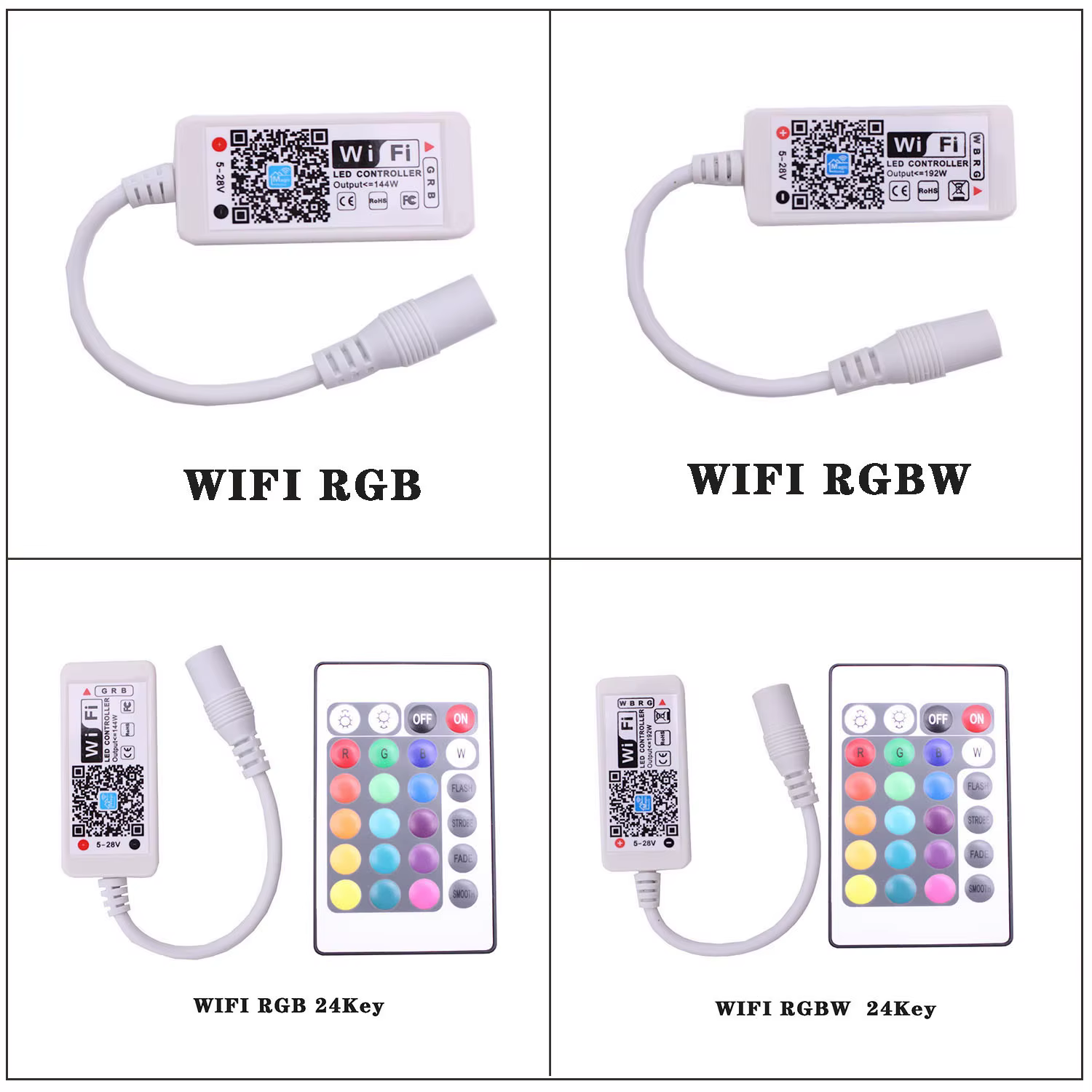 Mini contrôleur Wi-Fi LED RGB/RGBW
