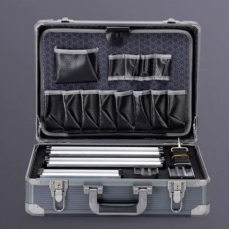 Mallette à outils multifonctionnelle en alliage d'aluminium