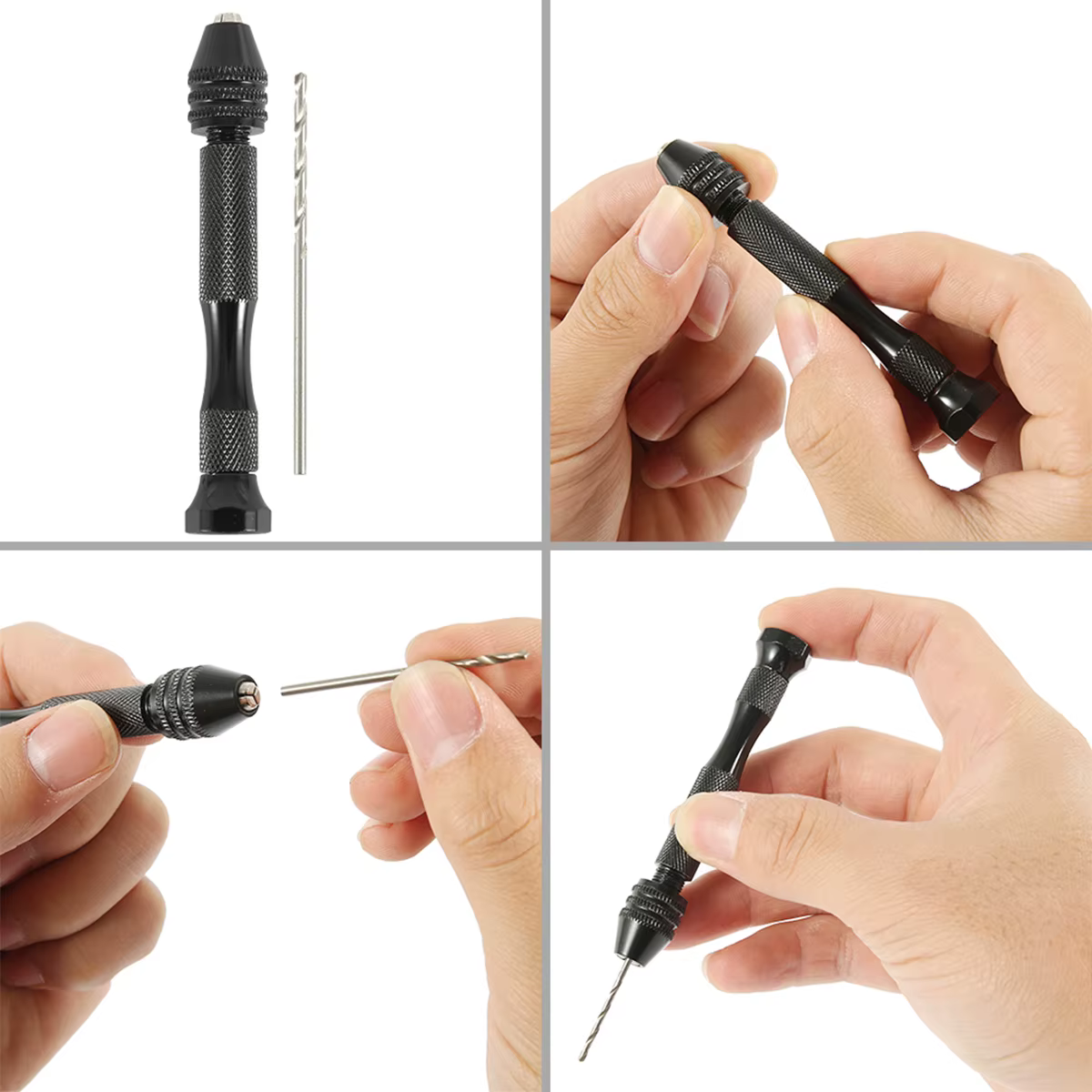 Mini Micro perceuse à main, ino /49 pièces 0.3-3.2mm, calcul de propositions de travail, outils pour les modèles Hobby, bijoutiers de bricolage, outil lointain