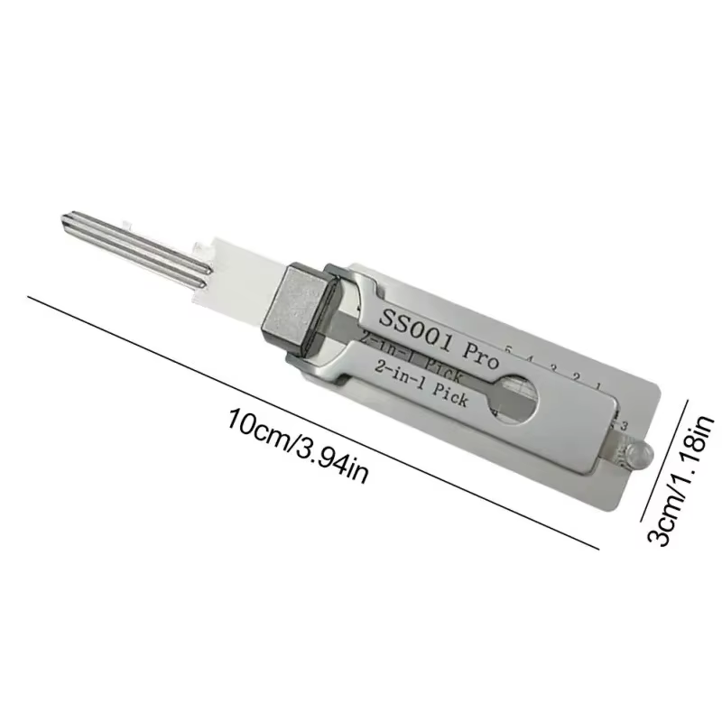Outils de serrurier 2-en-1 SS001 pour Lishi Yale