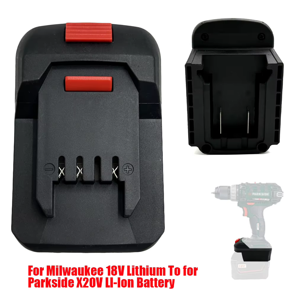 Nouveau convertisseur d'adaptateur de batterie pour outils Li-ion Lidl Parkside X20V vers Milwaukee 18V