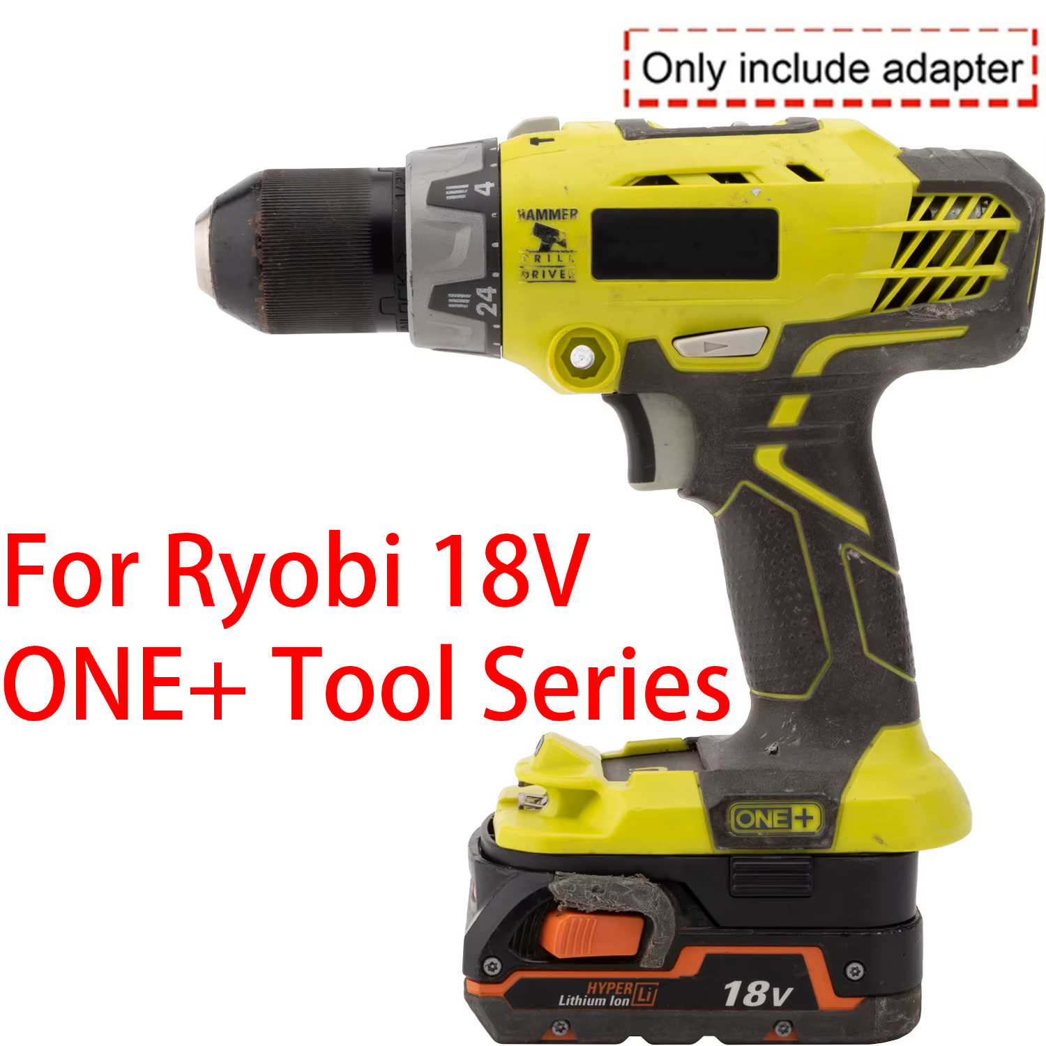 Adaptateur de batterie pour outil Ryobi ONE+ Li-ion 18V vers AEG RIDGID 18V