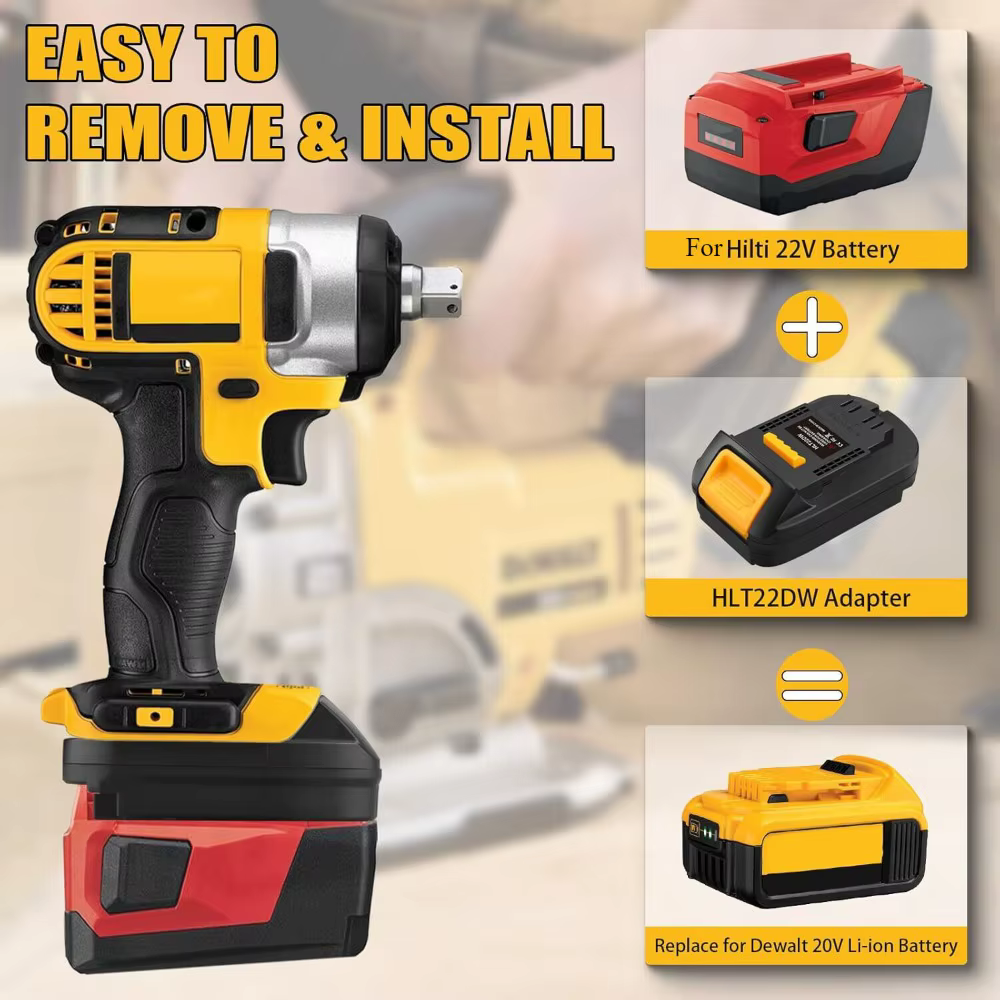 Adaptateur pour Hilti vers Dewalt 20V outil