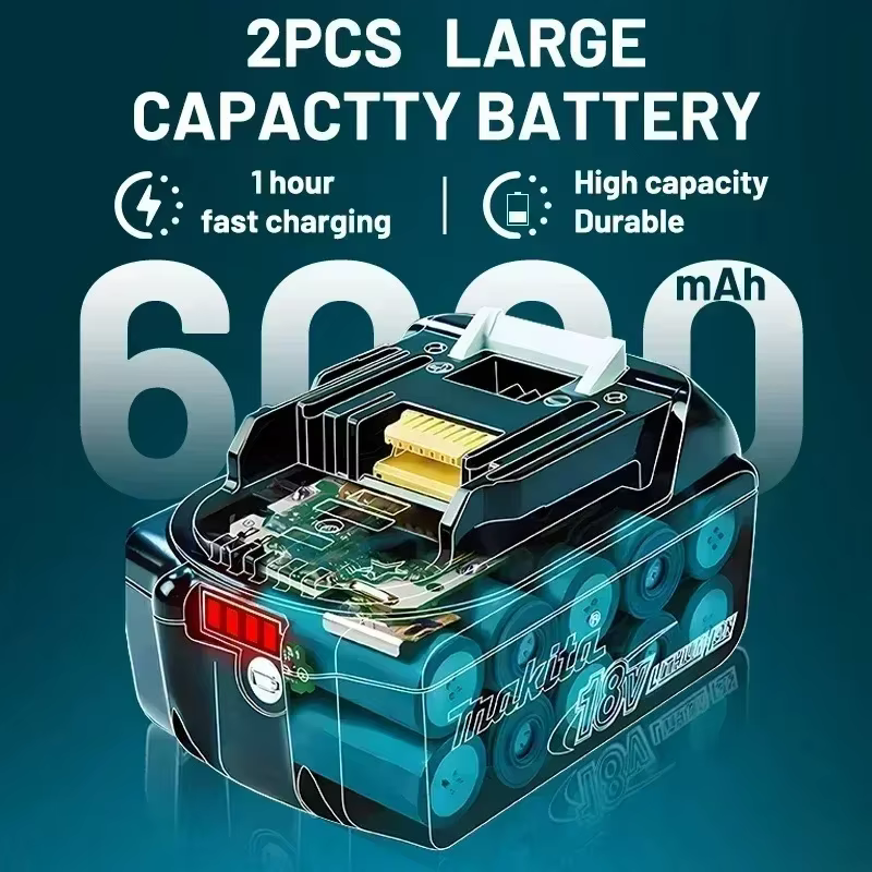 Batterie d'outil puissante 100% originale neuve 18V Makita 5Ah 6Ah 9Ah + chargeur