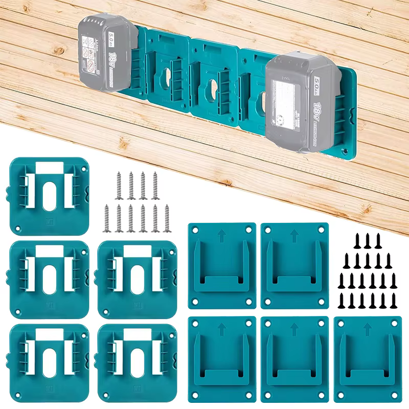 Paquet de 5 support de stockage de batterie pour Makita 14.4V 18V Li-ion