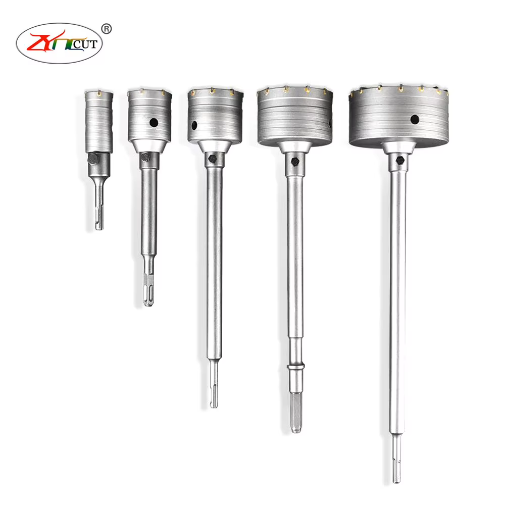 Jeu de forets à percussion SDS Plus 30-160 mm pour murs