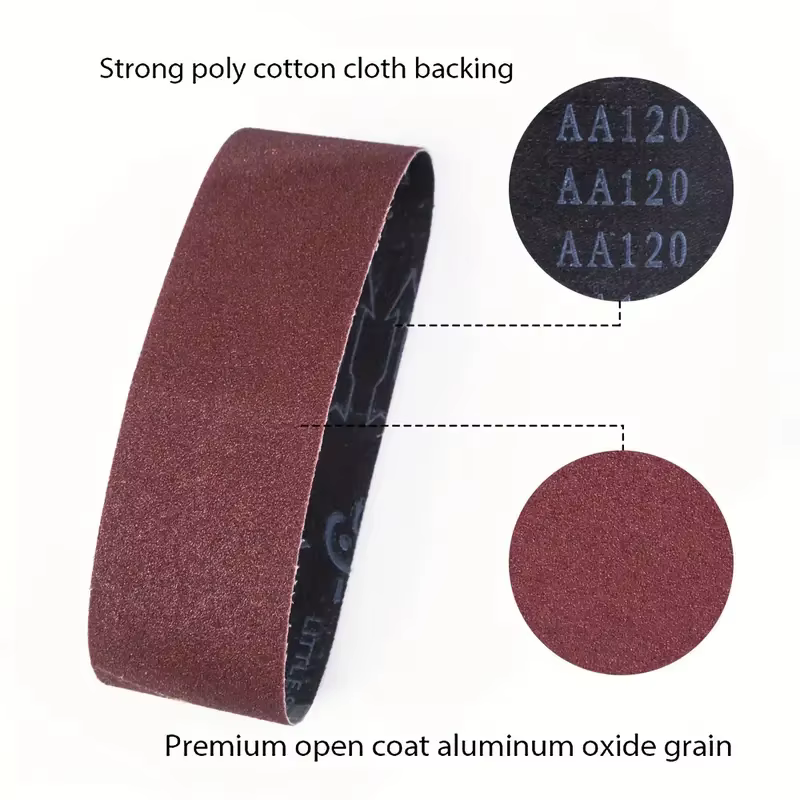 Bande abrasive adaptée à la ponceuse