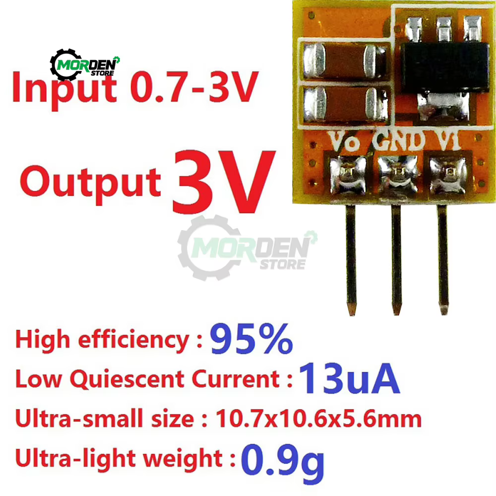Convertisseur Boost 0.7-5V à 3V 3.3V 5V DC DC