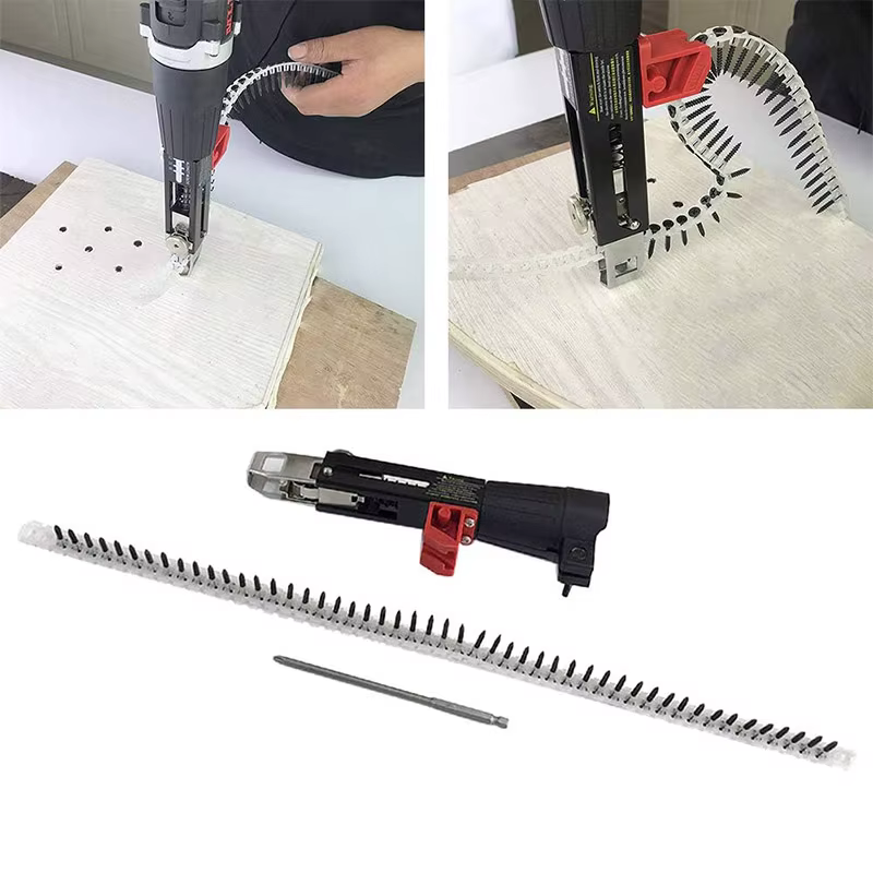 Vis automatique pointe chaîne clou Gu-n adaptateur vis Gu-n pour perceuse électrique vis