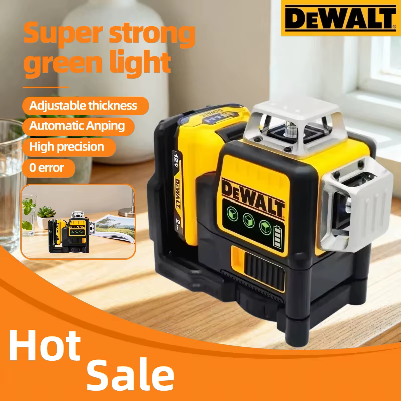DEWALT DW089LG Laser 12V horizontal 12 lignes 3 axes * 360 degrés