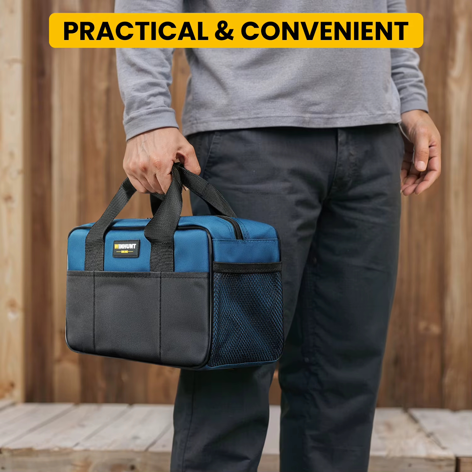 Sac à outils, organisateur de rangement robuste avec plusieurs poches