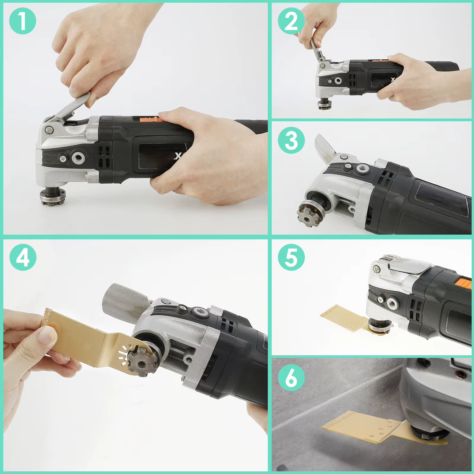 Lames d'outils pour enlever le coulis