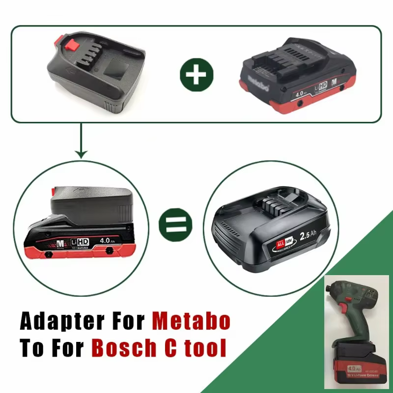 Convertisseur d'adaptateur d'outil de batterie Metabo