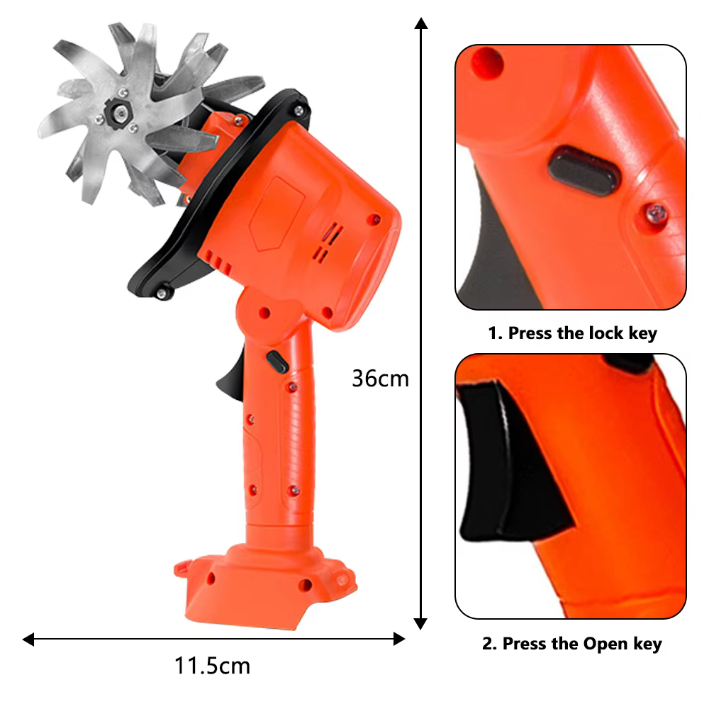 Cultivateur électrique portatif de jardin