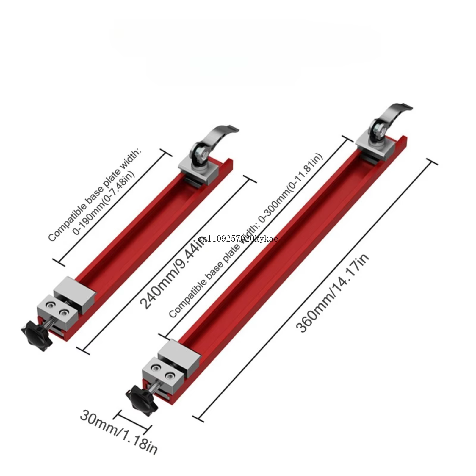 Rail de guidage de scie circulaire 1 pièce
