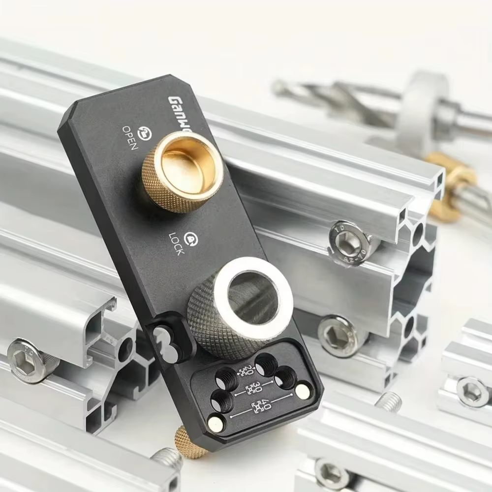Guide de perçage en alliage d'aluminium pour profilés