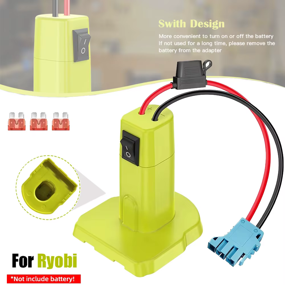 Adaptateur de batterie pour batterie Ryobi ONE + 18V Nimh/Nicd/Li-ion