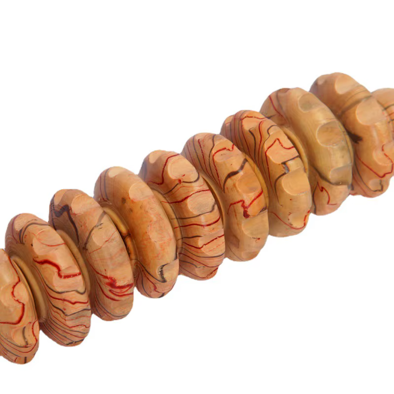 Rouleau de Énergie Lymphatique en Bois, Outils de Thérapie pour le Contour du Corps, Cellulite