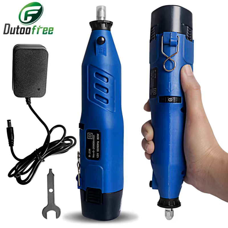 80W outil rotatif sans fil Dremel bricolage Mini perceuse stylo de gravure électrique 4 vitesses